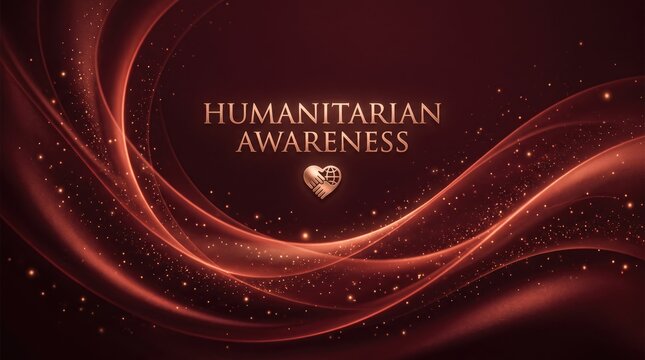 World AIDS Day 2026 abstract background design Humanitarian awareness poster with heart symbol and cosmic background