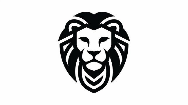 Minimalist lion head logo emblem .Ab8RN6Kt1eZaPWWYypjmW2t3aUu8mruQlvswhFuCEWwavqBguw for modern animal branding and vector identity