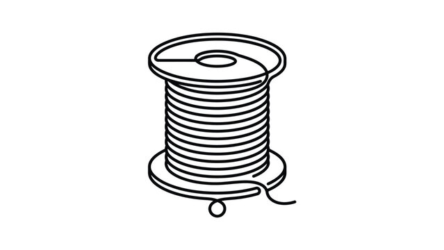 Wire Bobbin Spool Illustration
