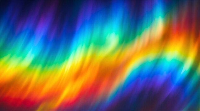Colorful light streaks flowing across dark blurred background