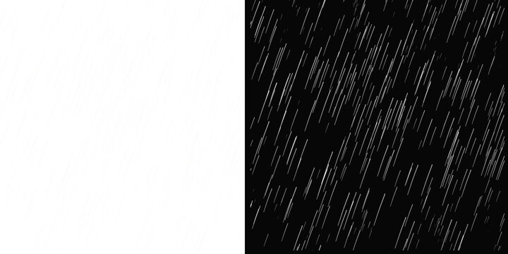 Diagonal white streaks on a black background with a white space on the left side on transparent background