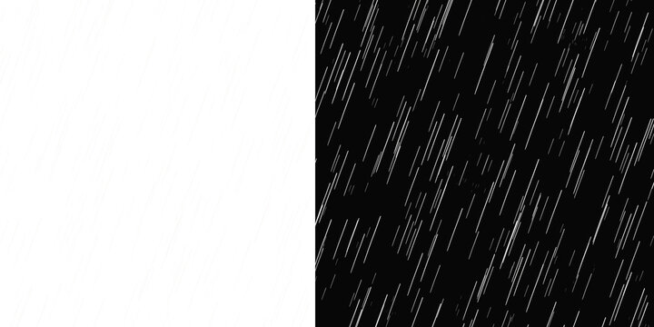 Diagonal white streaks on black background with white space on the left side on transparent background