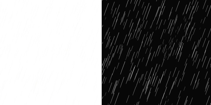 Diagonal white streaks on black background with white space on left side on transparent background