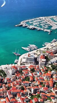Split ACI Marina Boats Aerial View Croatia