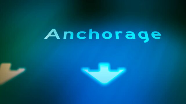 Crime Filler Shot - Cinematic Alaska State Highway Sign - Anchorage