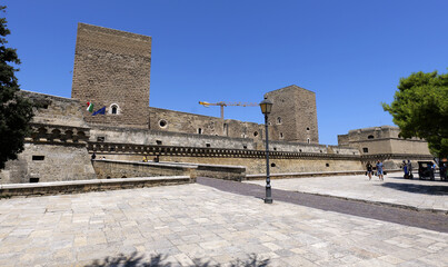 Norman swabian castle towering over bari, italy © Lovec1