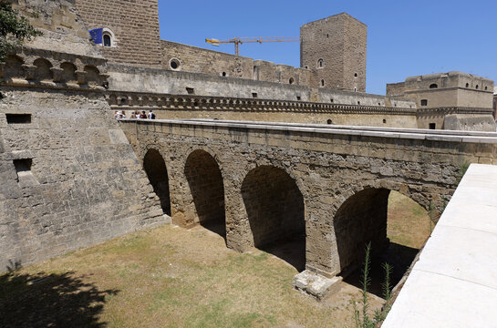 Castello svevo bari historical norman fortress with moat