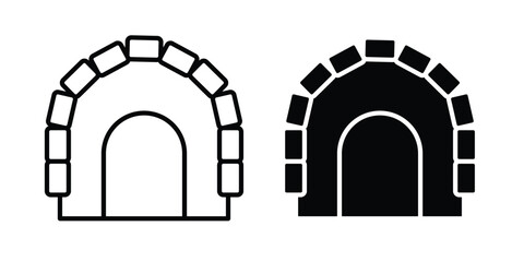Maxilla icon in black and white, best for Business © sraboni