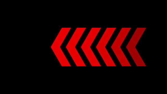 Right directional arrow loop animation. Animated arrows for the overlay video layer. arrow icon