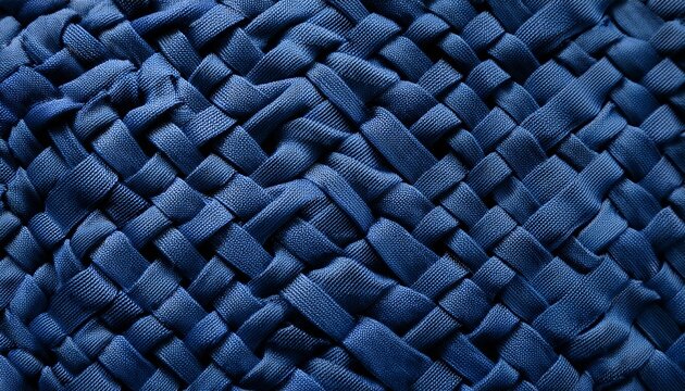 navy blue textile with wicker pattern closeup detail design