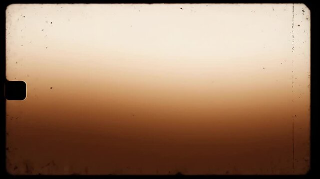 Vintage sepia film frame with textured border and scratches.
