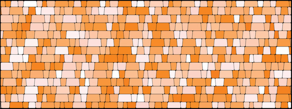 Block Brick Cobble, Block Tile Paver, Block Paver Cobblestone. Decorative Street Surface Background with Classic Masonry Pattern Design.