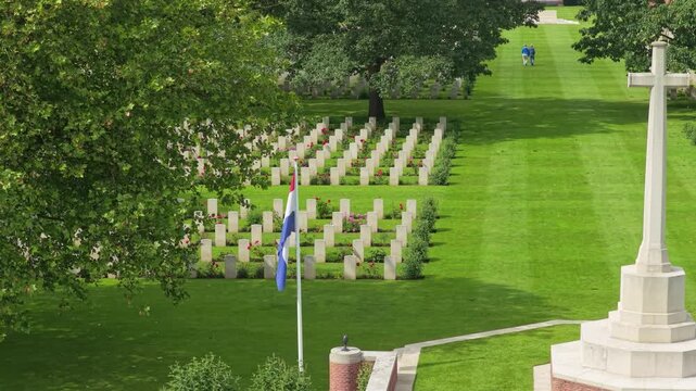 Groesbeek canadian war cemetery in the netherlands