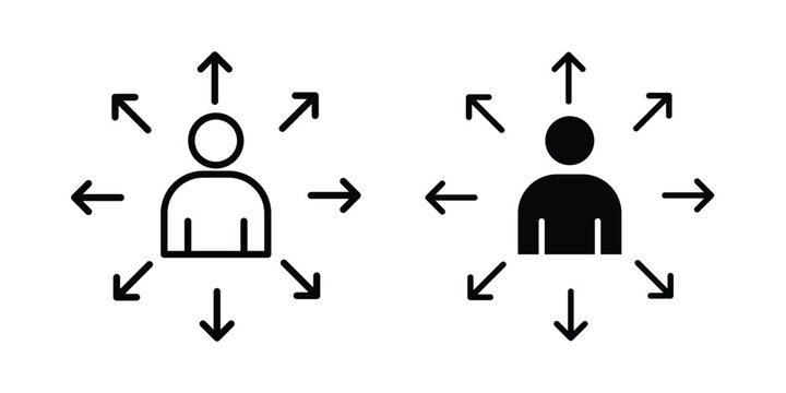 Opportunity icon black and white pictogram set
