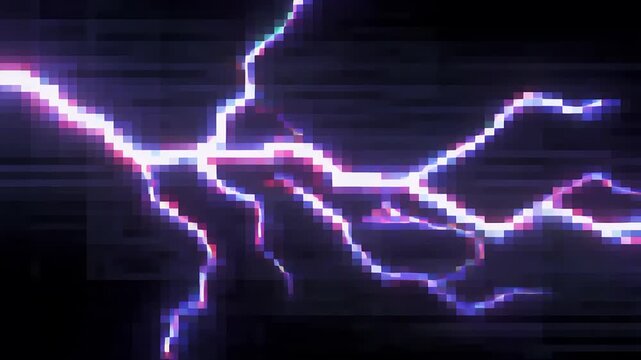 Pixel Lightning Flickering Glitchy Sprite