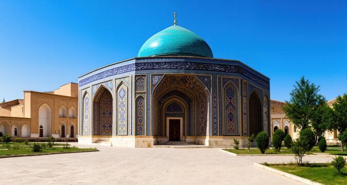 Mausoleum of Mir Said Ali Hamadani in Kulob Generative AI
