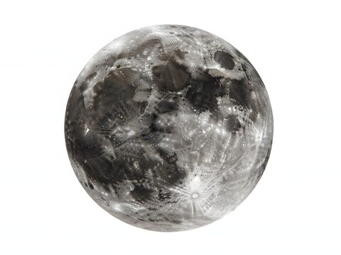 Close-up of the Moon's Surface with Craters and Shadows