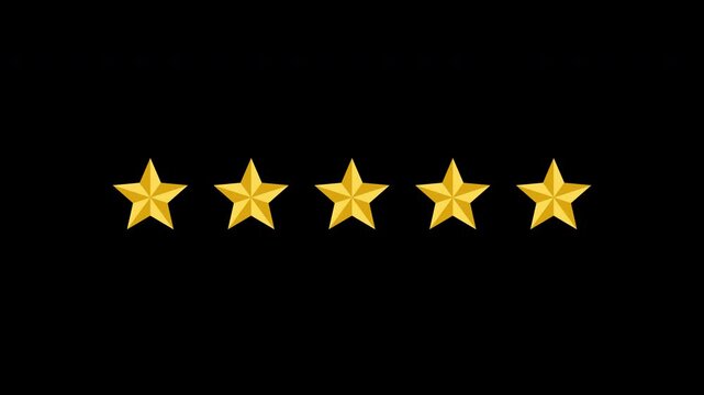 Rating, voting 5 stars revealing. Product or services feedback. Embedded transparency