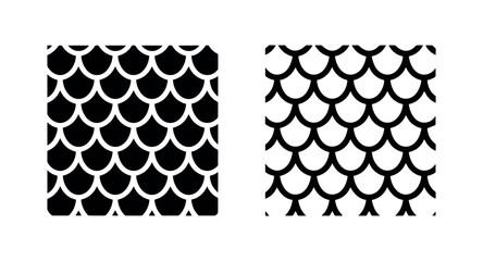 Seamless fish scales pattern. Mermaid or aquatic texture background design element. © liubomir118809