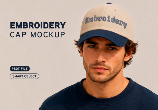 Embroidery Cap Mockup