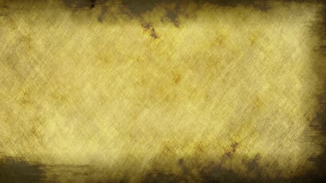 Vintage Parchment Background with Antique Frame Old Paper Loop Animation. The texture rapidly shifts in a stop motion style, creating the look of weathered paper, antique manuscripts