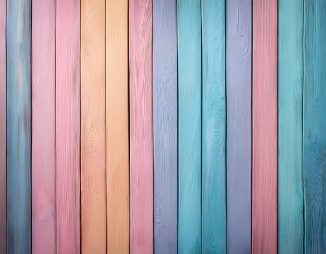 pastel colored wooden planks texture background