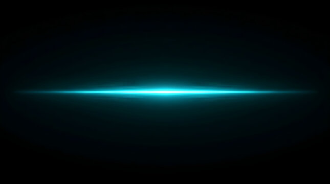 Futuristic blue light beam on dark background with futuristic, background