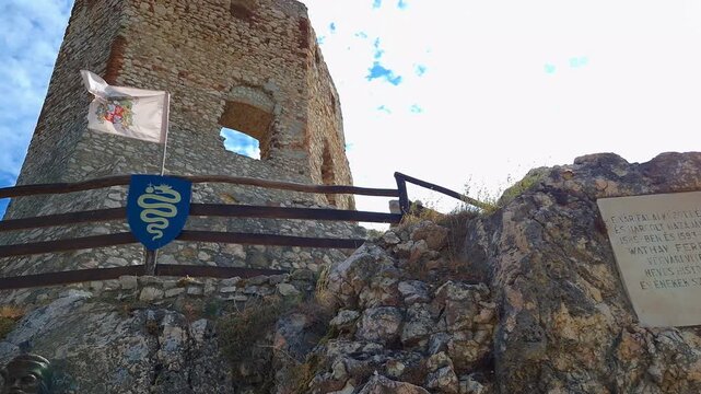 The Castle of Csesznek in Hungary