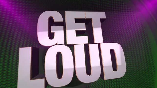 A "Get Loud" loopable animation that can be used for any music and or sporting event. This will be a sure way to get the crowd screaming and pumped up.
