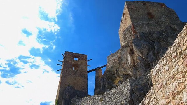 The Castle of Csesznek in Hungary
