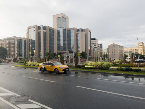 Lukoil Headquarters Building in Moscow Cityscape