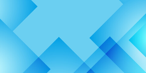 Obraz premium Abstract light blue geometric background with overlapping transparent squares and subtle glowing digital flares.