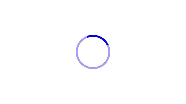 Circle Loading animation with transparent background. Abstract circle frame loading icon animation, Modern User Interface Design Concept. loading thinking animation, Wheel loading concept icon 4k