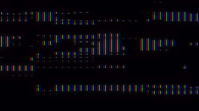 Abstract Digital Glitch Effect Background Animation.