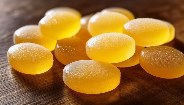 sour lemon drops candy close up