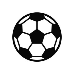 Naklejka premium classic soccer ball design, black and white geometric pentagon and hexagon pattern