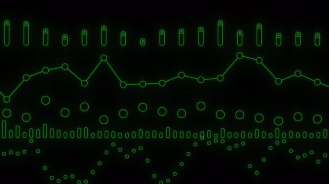 Digital Green Data Analytics Interface Animation.