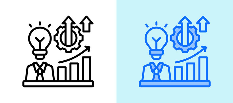 Efficiency Increase lineblue icon