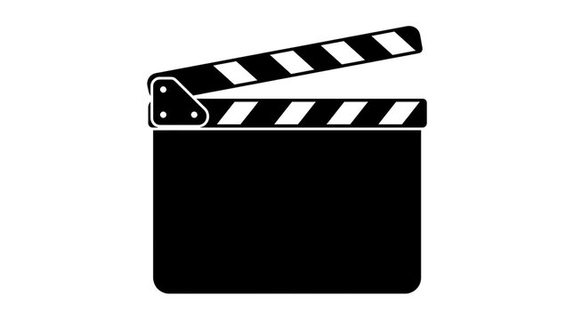 A film clapperboard is open on a set
