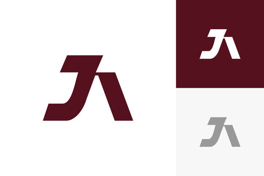 Modern JA Letter Monogram Logo Vector, Minimal Geometric Initials Design for Corporate Branding, Business Identity, Technology, Consulting, Creative Agency and Professional Company Logo
