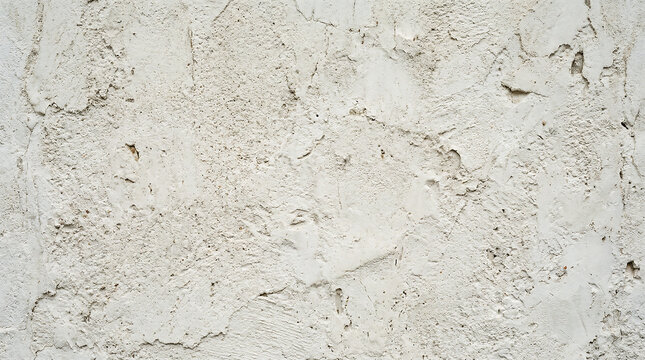 Close up view of a textured white plaster wall surface.