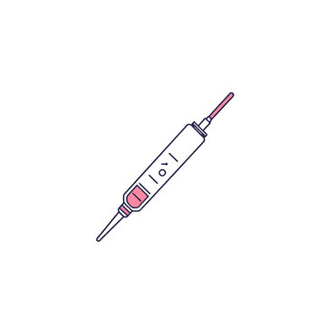 Insulin injection pen for diabetes management isolated on white background