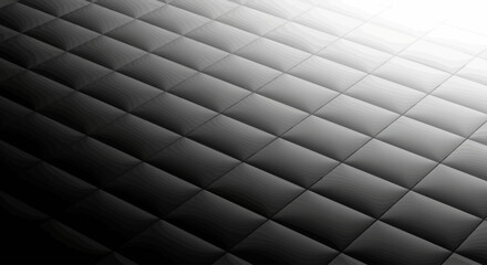 Obraz premium A sleek and modern dark quilted pattern vector background with a subtle diagonal light gradient, ideal for luxurious digital designs and abstract graphic projects
