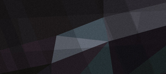 Obraz premium Diagonal cubist facets in charcoal and muted teal create a moody, high-contrast composition, perfect for tech branding, playlists, or covers.