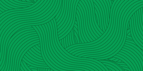 Abstract simp e farm green banner theme. Green organic abstract background with fields. Dark green wavy lines, natural organic products. Vector illustration © M.I.Arfad