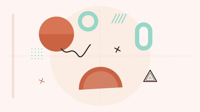 Abstract Geometric Motion Graphics Video Background
