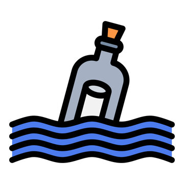 message in a bottle icon