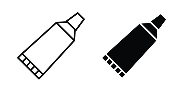 Toothpaste tube icon editable artwork group. EPS10