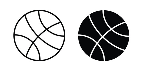 Basketball icon line graphics series. EPS10 © John