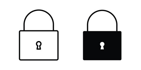 Lock icon line graphics series. EPS10 © John